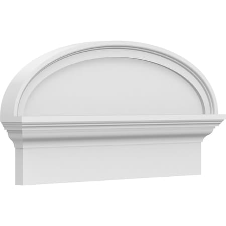 Ekena Millwork Elliptical Smooth Architectural Grade PVC Combination Pediment, 24"W x 12-7/8"H x 2-3/4"P PEDPC024X130ELL00
